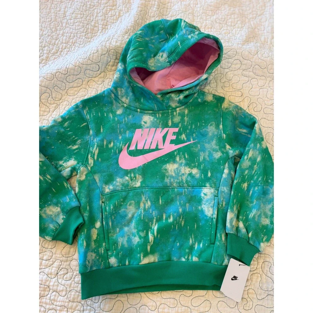 Nike Girls Tie Dye Hoodie Sweatshirt Size 6 #237